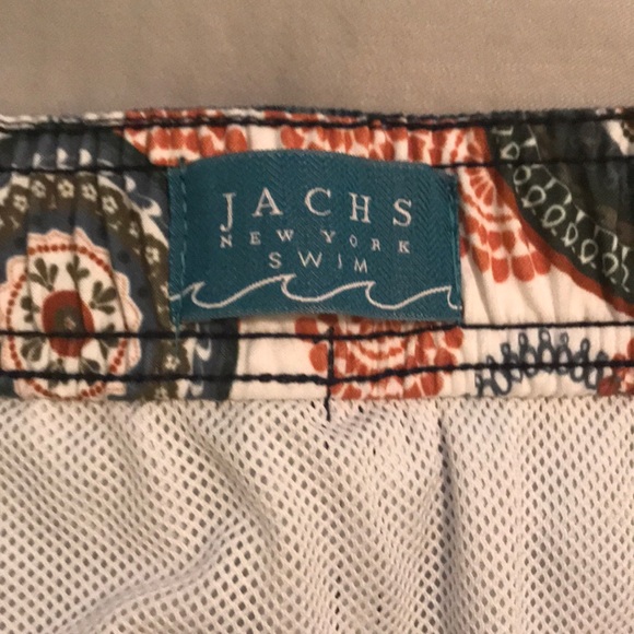 Jachs NY Swim Trunks Shorts Lined Mens Paisley - Picture 4 of 6